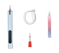 Lima de uñas eléctrica inalámbrica, herramienta portátil de manicura y pedicura con brocas y bandas de lijado, herramientas de manicura y pedicura