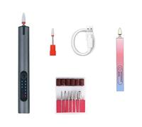 Lima de uñas eléctrica inalámbrica, herramienta portátil de manicura y pedicura con brocas y bandas de lijado