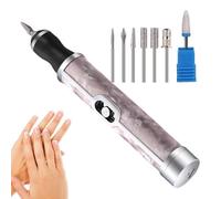 Lima de uñas gruesas para los pies, lima de uñas eléctrica, molinillo de uñas, lima profesional inalámbrica de 4 velocidades, molinillo de uñas eléctrico portátil para quitar uñas gruesas