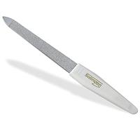 Lima de uñas hueca de Solingen, para manicura, de zafiro, fabricada en Alemania, lima fina y gruesa, en diferentes longitudes, cuidado de uñas para manos y pies (12 cm, lima de uñas blanca)