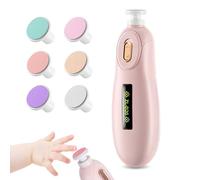 Lima de Uñas para Bebés, Cortaúñas Eléctrico para Bebés, 6 en 1 Cortaúñas Eléctrico para Niños con 6 cabezales de lijado intercambiables, Lima Electrica Uñas Bebe, para todas las edades