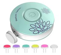 Lima de Uñas para Bebés,Cortaúñas Eléctrico para Bebés 6 en 1 Lima Electrica Uñas Bebe Multifuncional Set de Pedicura para Bebés y Adultos para las uñas Cabezales de Pulido Reemplazables Bajo Ruido