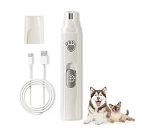 Lima de uñas para mascotas eléctrica,Cortauñas recargable con luz LED - Lima de uñas para mascotas ruido silencioso,45 db Pet Nail Grinder USB Rechargeable 3 Ports Nail File for Large Medium Small Dog