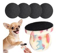 Lima de uñas para perro | 4 hojas abrasivas reemplazables mango de madera | Rascador de lima de uñas para gatos | Práctico para el aseo, corte y lijado, cuidado suave de garras caseras y animales