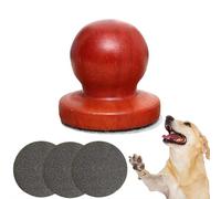 Lima de uñas para perro, rascador de uñas de madera para perros, almohadilla para rascar con 3 discos de archivo reemplazables, lima de uñas sin estrés para perros, mini tabla de rascar de uñas