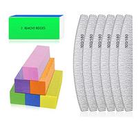 Lima de uñas profesional - Bloque de pulido de uñas para pulir uñas, herramientas de manicura para combinación de gel de uñas para salón de manicura y hogar