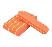 Lima de Uñas,Pulidor de Uñas, 200 unids/lote Mini limas de esponja pulidora de uñas bloque de esponja naranja de doble cara 100/180(Lime)