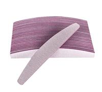 Lima de Uñas,Pulidor de Uñas, 50 unids/lote 100/180 lima de uñas de grano pulido bloque de pulido media luna pulido de uñas(Blauw)