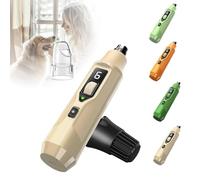 Lima de Uñas Silenciosa para Mascotas Silent Groom Pro, Lima de Uñas para Mascotas de 7 Velocidades con Luz, Carga USB, Cortauñas Silencioso para Perros con Luz Led y Colector de Polvo White