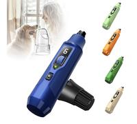 Lima de Uñas Silenciosa para Mascotas Silent Groom Pro, Lima de Uñas para Mascotas de 7 Velocidades con Luz, Carga USB, Cortauñas Silencioso para Perros con Luz Led y Colector de Polvo Blue