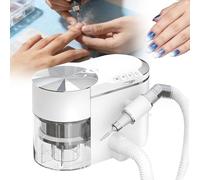 Lima De Uñas Y Aspirador De Polvo Profesional 2 En 1, Kit De Taladro Eléctrico Para Uñas, 35 000 Rpm, Alto Rendimiento, Ultrasilencioso, Succión Ajustable, Para Manicura Y Pedicura En Casa Y En Salón