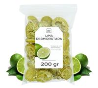 Lima Deshidratada Con Azucar 200 gr - Rodajas de Lima para Coctel - Lima Seca - Fruta Deshidratada - Sin Gluten (Lima con Azúcar)