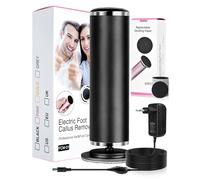 Lima eléctrica de pies para eliminar piel dura -negro