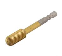 Lima giratoria con vástago hexagonal para trabajos de detalles finos en caoba, maderas duras y plásticos, cortador de rebabas con punta de carburo para una eliminación consistente de material (H)