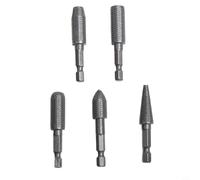 Lima giratoria de acero con vástago hexagonal para herramientas eléctricas, rebaba de molienda de 6,35 mm para fresar, limar y moldear metal, compatible con máquinas de taladro, paquete de 5
