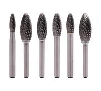 Lima giratoria para corte rápido de madera, fresa de carburo de doble ranura para profesionales (14 mm)