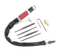 Lima neumática de aire para cuerpo, herramienta de rectificado neumática, lima de aire alternativa de 3400 rpm con entrada de 1/4", mango de goma antideslizante para desbarbado de