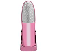 Lima para pies - Lima de pulido para pies de acero inoxidable, removedor de piel muerta dura de doble cara, herramienta de cuidado de pedicura de material ABS de (Rosa)