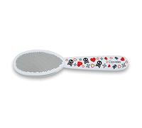 Lima Pedicura Profesional 3 Claveles | Eliminador Raspador de Callos y Durezas para Pies, Exfoliante de Talones, Pulidor, Acero Inoxidable 20cm | Colección Skull Lover
