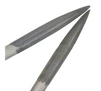 Lima pequeña de acero semicircular para metal para piedra y vidrio, tallado artesanal con precisión y bordes