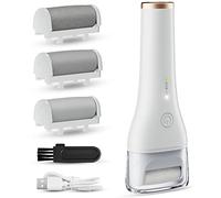 Lima Pies Electrica Quita Durezas para Pies Electrico Recargable Profesional Pulidor de Callos Pedicura Cabezal Exfoliante Cuidado Talon con 3 Rodillos de Recambio 2 Velocidades