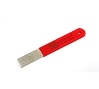 Lima plana de diamante con doble revestimiento, grano 325/600, fina, acero con mango de goma, ideal para torneado, extractor de diamante, afilador de diamante, Woodturner Woodturning