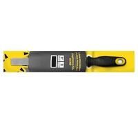 Lima plana paralela con mango bimaterial y colgador, ideal para desbastar y dar acabado en trabajos de mecánica y carpintería.