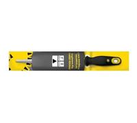 Lima triangular de mecánico con mango bimaterial y colgador, ideal para dar forma y afilar metales y materiales duros.