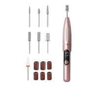 Limadora de Uñas Eléctrica | Máquina con 15000 RPM para Esmerilar y Taladrar Uñas - Máquina de Pulir Sin Cable | para Uso en Hogar, Spa, Salón, Viaje Diario, Camping, para Manicura y