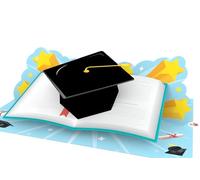 LIMAH® Tarjeta de examen 3D para exámenes, tarjeta de felicitación para graduarse, regalo para graduarse, estudios, tesis de graduación, como vale o regalo de dinero