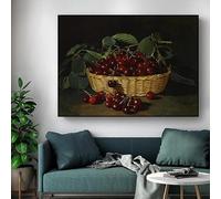 LIMAIDUO Cuadro decorativo moderno de bodegones de frutas vintage, póster impreso en lienzo, imágenes para decoración de pared del hogar, 30 x 45 cm, sin marco