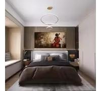 LIMAIDUO El viento sopla a través de las cuerdas: ecos de juventud en el sonido de la guitarra, adecuado para interiores, carteles e impresiones modernos (50 x 100 cm/marco interno)