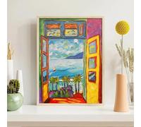 LIMAIDUO Famoso cuadro de Matisse La ventana abierta en Collioure Pinturas en lienzo y grabados de Henri Matisse Decoración 80x120cm Sin marco