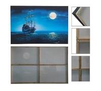 LIMAIDUO Marco de madera para lienzo, marco de fotos, galería, decoración de pared, impresiones, fotos (40 x 60 cm, sin marco)