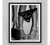 LIMAIDUO Pósteres de feminismo para pared, pintura en lienzo, decoración minimalista vintage para el hogar, cafetería, bar (60 x 90 cm/marco interior)