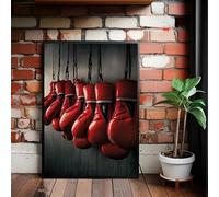 LIMAIDUO Pósteres de guantes, arte de pared, pinturas modernas en lienzo e imágenes impresas para boxeo, gimnasio, decoración del hogar (40 x 60 cm/marco interior)