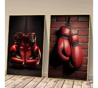 LIMAIDUO Pósteres de guantes de boxeo clásicos, arte de pared, pinturas modernas en lienzo e imágenes impresas para decoración del hogar, gimnasio y sala de boxeo (80 x 120 cm x 2, sin marco)