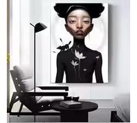 LIMAIDUO Prosperidad - Un futuro dentro de la pintura, caligrafía, lienzo, póster, arte de pared, decoración del hogar, pasillo, vacaciones (30 x 45 cm/sin marco)