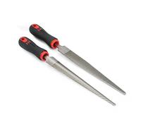 Limas Afiladas Razor StewMac, Set de 2 Cónicas (Curvada y Plana)