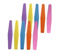 Limas de Esponja para Uñas 10 piezas, Forma Rombo para Manicura Japonesa | Extensiones y Uñas Postizas, Lijado Superficial Seguro, Uso Profesional y Aprendizaje