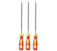 Limas de motosierra de acero de alto carbono, 3 piezas, herramientas redondas para carpintería, diseñadas para motosierras eléctricas y pequeñas (5,5 mm)