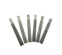 Limas de tuerca de guitarra de acero inoxidable, 6 piezas de 13 x 1,3 cm, limas de tuerca de guitarra, ranura de coronación de traste, cómodo kit de herramientas de reparación de Luthier (eléctrico 10
