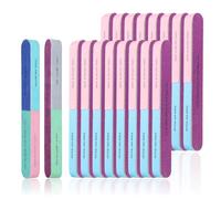 Limas de Uñas Profesionales 7 en 1, Set 30 Piezas, Lima Pulidora de Uñas y Buffer Uñas para Pulir, Moldear y Dar Brillo, 7 Pasos para Moldear, Alisar y Dar Brillo, para Uñas Naturales, Gel y Acrílicas
