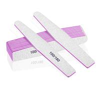 Limas de Uñas Profesionales de 12pcs, Lima Uñas Gel 100/180, Limas para Uñas de Doble Cara Set Gel Acrílico Limas uñas con Lavable, para Uso Doméstico y Salón