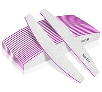 Limas de Uñas Profesionales de 12pcs, Lima Uñas Gel 100/180, Limas para Uñas de Doble Cara Set Gel Acrílico Limas uñas con Lavable, para Uso Doméstico y Salón