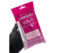 Limas desechables blancas para lima de uñas Crescent, grano 180, 30 unidades en un paquete