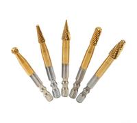 Limas giratorias para cortar metal y madera, vástago de 6 35 mm compatibles con herramientas eléctricas (d)