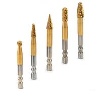 Limas rotativas para cortar metal y madera, vástago de 6 35 mm compatibles con herramientas eléctricas (e)