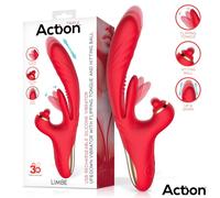 Limbe Vibrador con Lengua Flip-Flap, Bola Percutora y Up and Down de Action