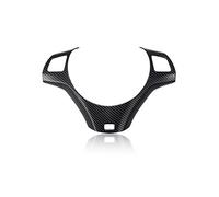 LIMBQS Embellecedor de Marco Decorativo para Volante de Coche para BMW E90 E92, Cubierta embellecedora de Volante de Fibra de Carbono para BMW 3 Series 2005-2012 (Estilo B)